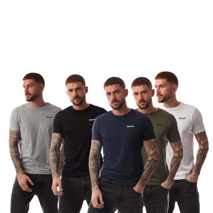 Front - Bench Mens Oliver T-Shirt (Pack of 5)