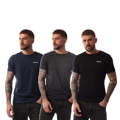 Front - Bench Mens Platten T-Shirt (Pack of 3)