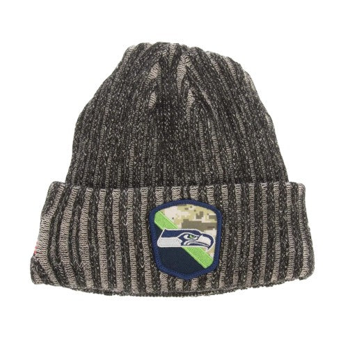 Front - New Era NFL Seattle Seahawks Knitted Beanie