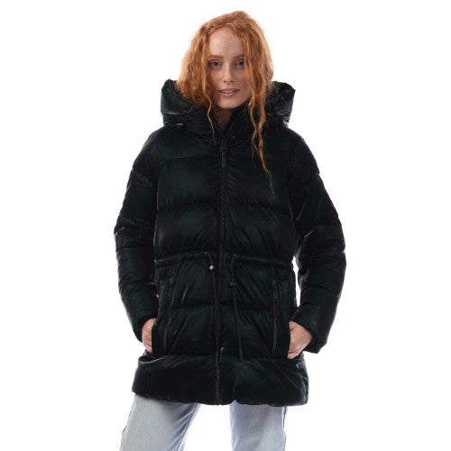 Front - DKNY Womens/Ladies Drawcord Puffer Jacket
