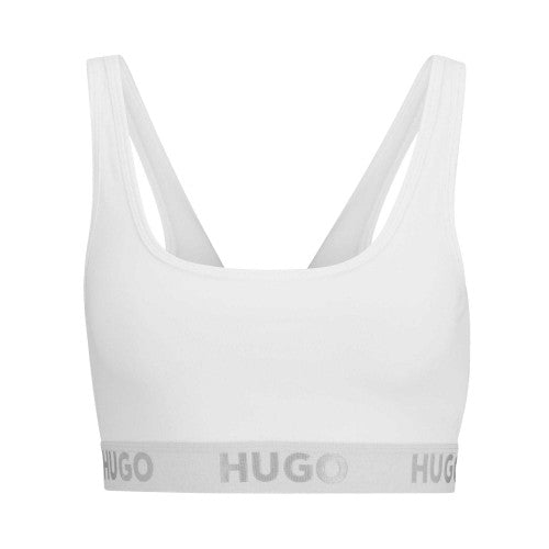 Front - Hugo Womens/Ladies Logo Sports Bra