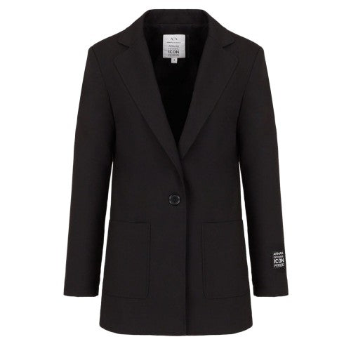 Front - Armani Exchange Womens/Ladies Plain Blazer