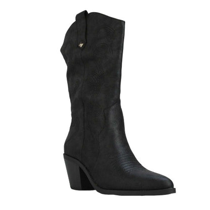 Front - Rocket Dog Womens/Ladies Feria Embroidered Cowboy Boots