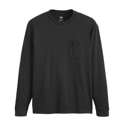 Front - Levis Mens Authentic Pocket Long-Sleeved T-Shirt