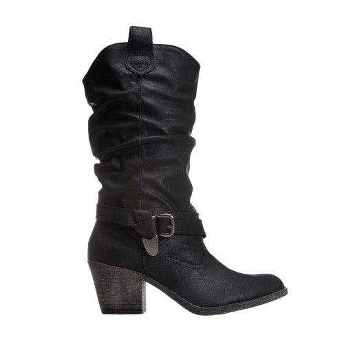 Front - Rocket Dog Womens/Ladies Sidestep Lewis Faux Leather Boots