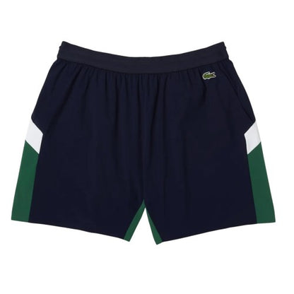 Front - Lacoste Mens Colour Block Recycled Polyamide Swimming Trunks