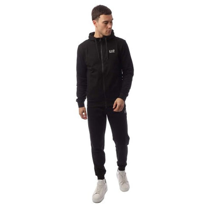 Front - Emporio Armani EA7 Mens Core Identity Full Zip Tracksuit