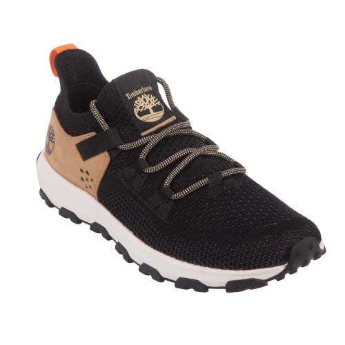 Front - Timberland Mens Winsor Trail Leather Waterproof Trainers