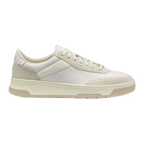 Front - Boss Mens Baltimore Leather Low Trainers