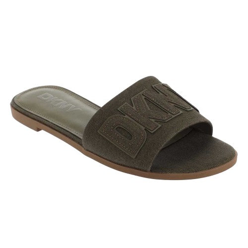 Front - DKNY Womens/Ladies Willow Flat Sliders