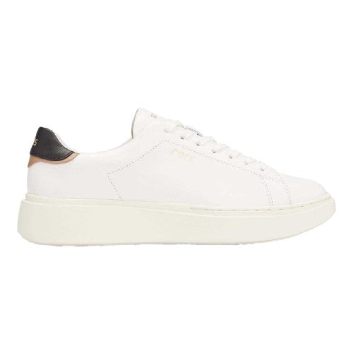 Front - Boss Womens/Ladies Amber Logo Leather Trainers