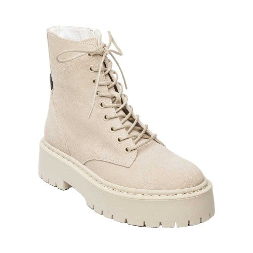 Front - Steve Madden Womens/Ladies Skylar Suede Platform Ankle Boots