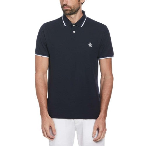 Front - Original Penguin Mens Pique Tipped Polo Shirt