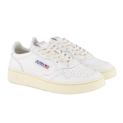 Front - Autry Womens/Ladies Medalist Leather Court Trainers