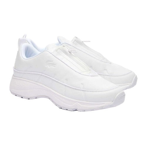 Front - Lacoste Mens Audyssor Leather Zip Trainers