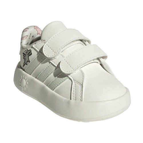 Front - Adidas Baby Dino Grand Court 2.0 Trainers