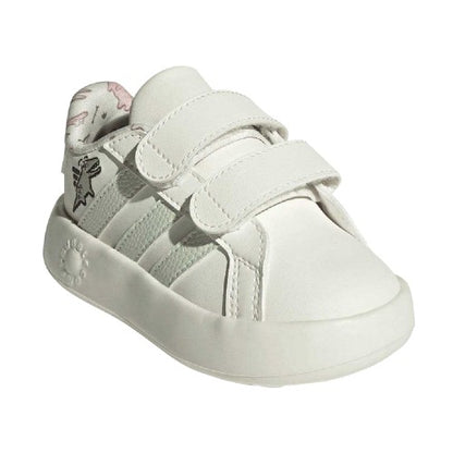 Front - Adidas Baby Dino Grand Court 2.0 Trainers
