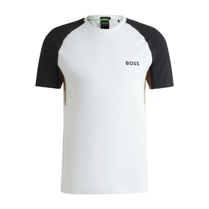 Front - Boss Mens Active Colour Block T-Shirt