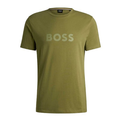Front - Boss Mens Logo Beach T-Shirt
