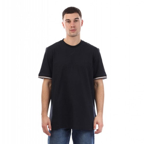 Front - Boss Mens Thompson Signature Striped T-Shirt