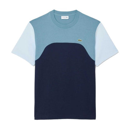 Front - Lacoste Mens Colour Block Jersey T-Shirt