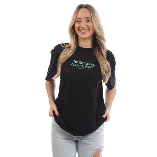 Front - Off White Womens/Ladies Best Ideas Come T-Shirt