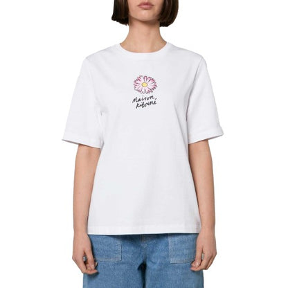 Front - Maison Kitsuné Womens/Ladies Floating Flower T-Shirt