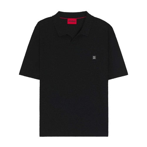 Front - Hugo Mens Shiplom Knitted Polo Shirt