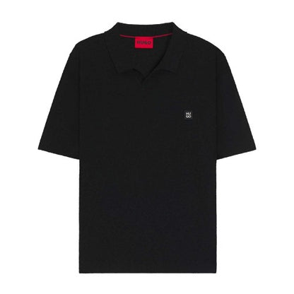 Front - Hugo Mens Shiplom Knitted Polo Shirt