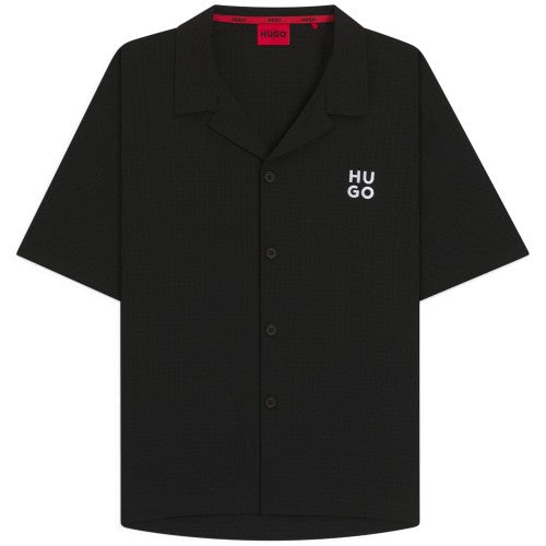 Front - Hugo Mens Chaffle Waffle Beach Shirt
