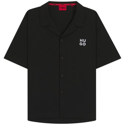 Front - Hugo Mens Chaffle Waffle Beach Shirt