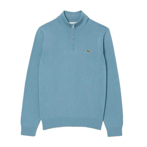 Front - Lacoste Mens High-Neck Quarter Zip Sweatshirt