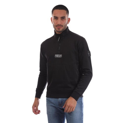 Front - Marshall Artist Mens Siren Quarter Zip Sweatshirt