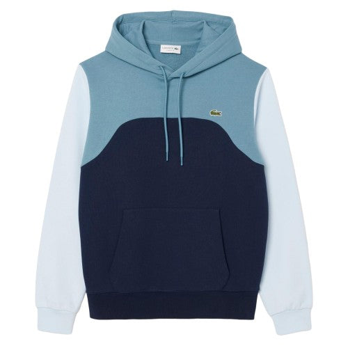 Front - Lacoste Mens Colour Block Classic Hoodie