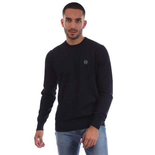 Front - Marshall Artist Mens Siren Knitted Crew Neck Sweatshirt