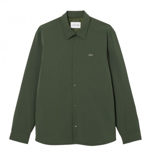 Front - Lacoste Mens Quilted Water Repellent Overshirt