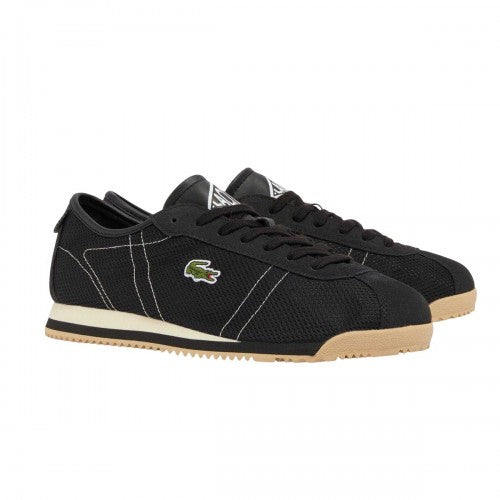 Front - Lacoste Mens Club Suede Low Cut Trainers