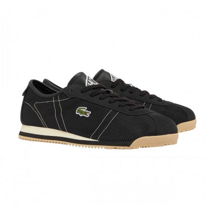Front - Lacoste Mens Club Suede Low Cut Trainers