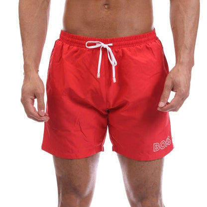 Front - Boss Mens Logo Swimming Trunks