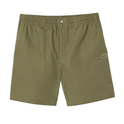 Front - Lacoste Mens Poplin Relaxed Fit Shorts