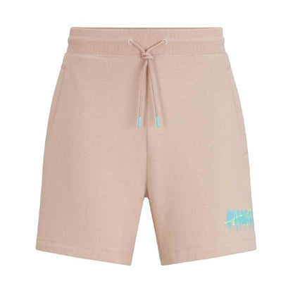 Front - Hugo Mens Dapalmi Melted Logo Shorts
