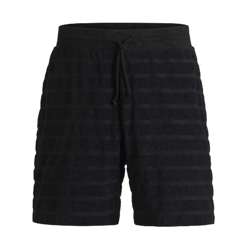 Front - Hugo Mens Dutowel Stripe Relaxed Fit Shorts