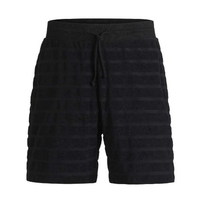 Front - Hugo Mens Dutowel Stripe Relaxed Fit Shorts