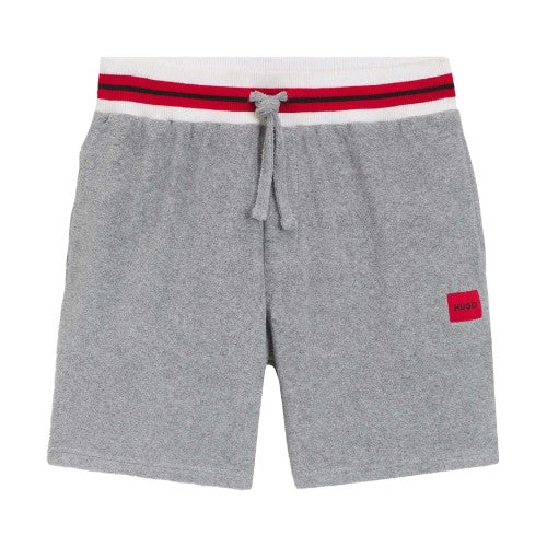 Front - Hugo Mens Jaxon Contrast Waistband Shorts