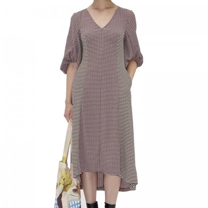Front - Stine Goya Womens/Ladies 3/4 Sleeve Midi Dress
