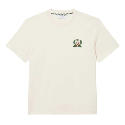 Front - Lacoste Mens French Made Embroidered Logo T-Shirt