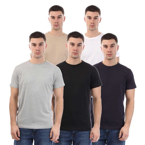 Front - Duck and Cover Mens Frankinz T-Shirt (Pack of 5)