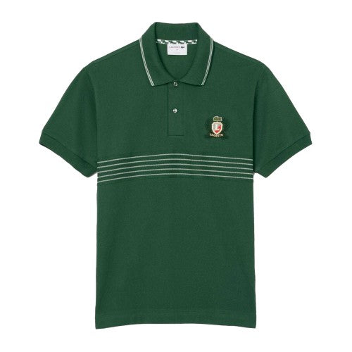 Front - Lacoste Mens L.12.12 Embroidered Classic Polo Shirt