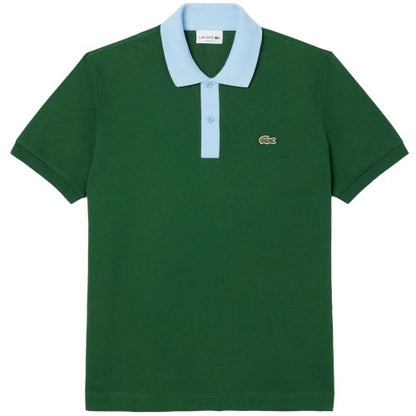 Front - Lacoste Mens Contrast Collar Polo Shirt