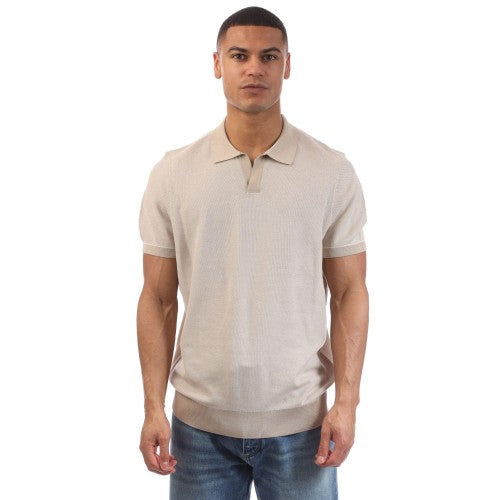 Front - Boss Mens H-Jianluca Johnny Collar Polo Shirt